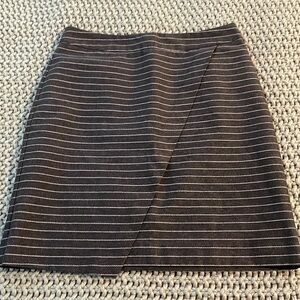 LOFT striped pencil skirt